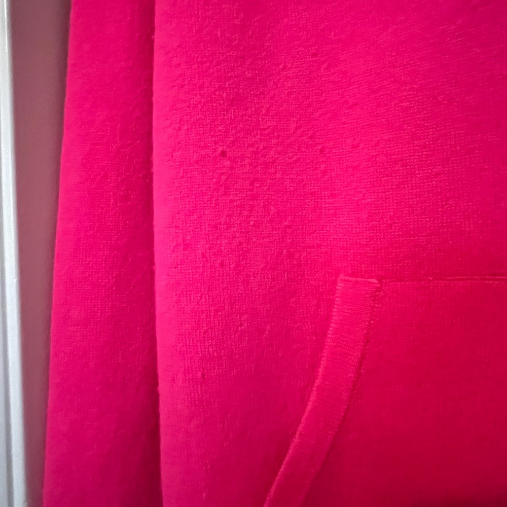 Vibrant Pink Zip-Up Hoodie - Picture 5 of 6